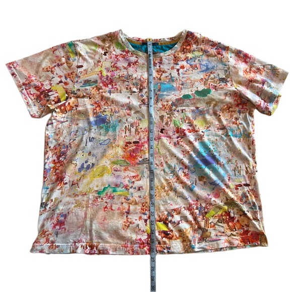 Robert Graham impressionist art graphic T-shirt 2XL XXL abstract AOP tee shirt - Picture 6 of 7